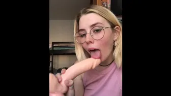 The Blonde Loves To Suck Big Dicks