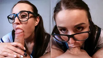 Hot Student In Glasses Handjob And Sucks Dick Classmate