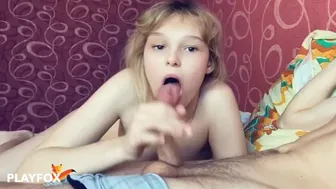 Cute Schoolgirl Gives A Blowjob To A Classmate On Snapchat