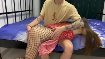 Fucked A Schoolgirl In Fishnet Pantyhose For Bad Grades