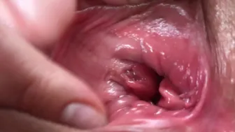 Wet Sounds Of Wide Open Pussy. Clit Rubbing Pulsating Orgasm. Close-Up