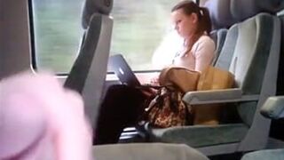 Guy Jerking Off In Front Of Cute Girl In The Train And She Loves It Xxx Porn Video