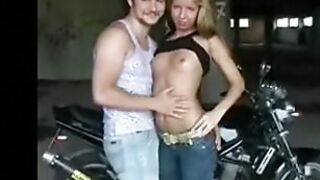 Teen Got Fucked On Motorbike Outdoors Xxx Porn Video