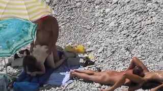 Voyeur At The Beach - Couples Fucking