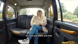 Blonde Passenger Rimming And Fucking Fake Taxi Driver