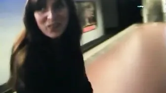 A Man Fucked A Whore In The Mouth And Fucked Her On An Empty Subway Platform