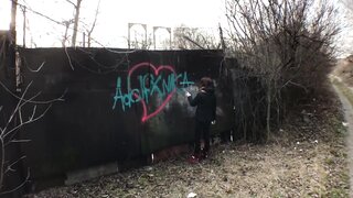 033 Bitch Drew Graffiti, Gave Me A Blowjob So I Didn't Call The Cops_Adolfxnika_1080P