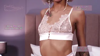 Superstar Is Wearing Jewellery And Sexy White Lingerie For The Bang Sesh