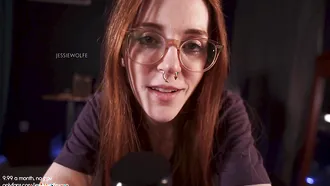 Amazing Asmr Joi Content With The Gorgeous Young Redhead Named Jessie Wolfe