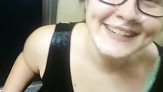 Mature Slut With Glasses Gives Blowjob And Gets Sticky Load Of Cum