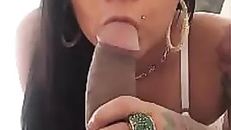 Latina Wife With Glasses Takes My Throbbing Dick In Her Mouth