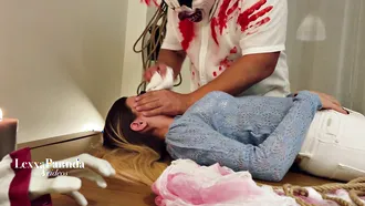 Blonde Chick Is Celebrating Halloween By Giving A Blowjob And Getting Fucked