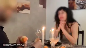 Submissive Dude Is Fucked By A Candle Before Getting A Blowjob From The Woman