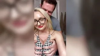 Submissive Dude Begs Stacey Squeaks To Suck On Her Nipples And Big Breast