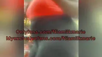 Niamilkmarie's Big Ass Gets Pounded Hard On Clubhouse By A Voyeuristic Member