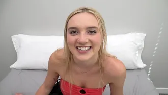 Watch This Brand New Aspiring Teen Pornstar Make Her First Porn