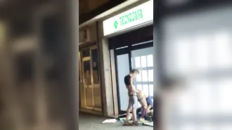 Drunk Girl Fucked In The Street By Her Boyfriend