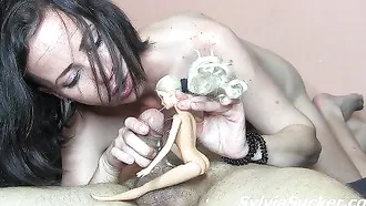 Girlfriend Uses A Doll To Stroke My Pecker In 69