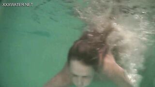 Slightly Hairy Teen Olga Kukuruzina Masturbates In The Pool