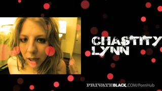 Privateblack - Chastity Lynn Blindfolded & Dp'd By 2 Bbcs