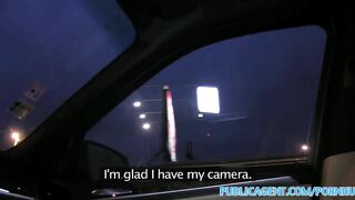 Publicagent Hitch Hiker Fucked And Creampied In A Car