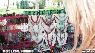 Beautiful Blonde Gf Is Talked Into Stripping In Public