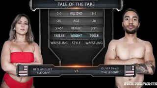 Evolved Fights - Red August Wrestling And Fighting Oliver Davis Then Sucking His Cock Before Sex