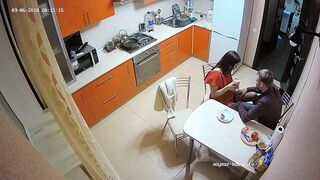 The Hottest Amateur Couple Has Quick Hard Action After Dinner In The Kitchen