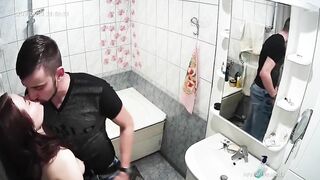 2Some Amateur Couple In Quick Hot Bathroom Fuck And Facial