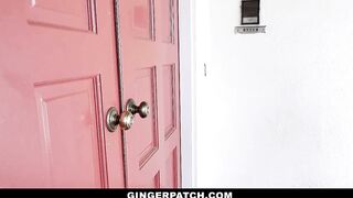 Gingerpatch - Freckled Redhead Gets Hairy Pussy Rammed