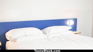 Teenyblack - Petite Ebony Does Splits While Riding Dick