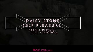 Karups - Redhead Coed Daisy Stone Masturbates Shaved Pussy