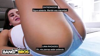 Bangbros - Gran Entrenamiento Con Lana Rhoades Y Su Entrenador Personal (Subtítulos En Español)