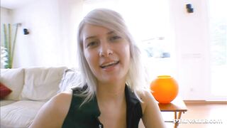 Lora Row Gives Pov Blowjob In The Casting