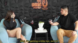 Podcast Gets Out Of Control, Blowjob, Deep Throat And A Lot Of Cum Live - Sara Blonde And Crispasquel