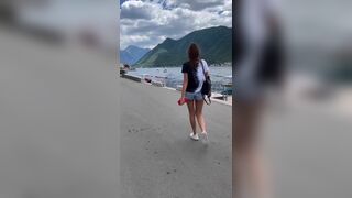 Teen Almost Caught Fucking In Tourist Hotspot - Risky Public Sex