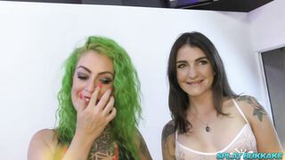 Fabulous Adreena Winters Gets Splattered In Cum At A Hot Bukkake Party With Phoenix Madina