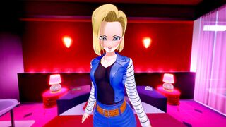 [Pov] Sex In The Love Hotel With Android 18 - Dragon Ball Porn