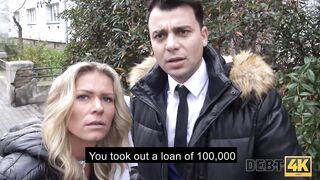 Debt4K. Girl Solves Financial Problem By Having Sex With Debt Collector