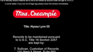 Milf Alyssa Lynn Takes A Big Dick Creampie - Mrs. Creampie