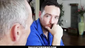 Daughterswap - Slutty Step Daughters Help Their Step Dads Relieve Stress