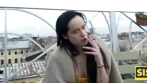 Sis.porn. Dirty-Minded Bitch Tries Cigarettes And Passionate Fucking