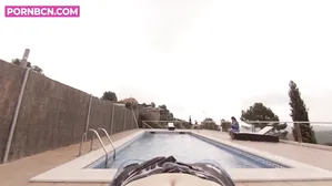 Pov Horny Young Neighbor Fucking In The Outdoor Community Pool