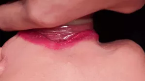 Close Up: Best Milking Mouth Made You Cum Twice In Condom! Broke The Condom And Got All Cum! Blowjob