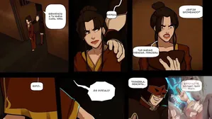 Trío Caliente D Azula Con Aang Sokka Y Su Hermanastro Zuko