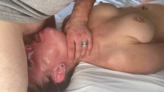 Unedited 4K Throatpie - Sloppy Wet Throat Fuck, Made Him Cum Fast