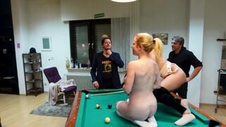 Cum Everywhere! Billiard Evening Escalates Into Ultra Perverse Sperm Orgies Gangbang