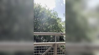 Fucking On The Balcony In Front Of The Neighbors