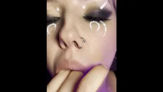 Sloppy Mouth. Spit Fetish