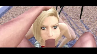 Android 18 Blowjob Pov